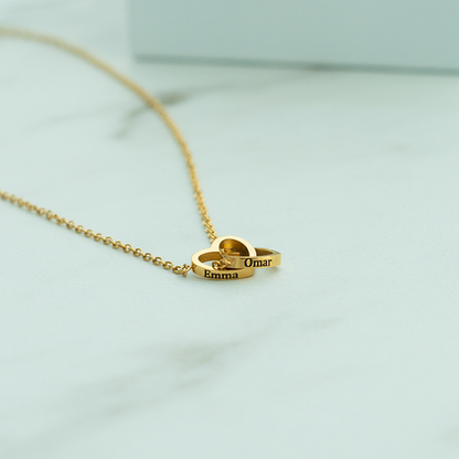 Eternal Rose Box With Engraved Necklace