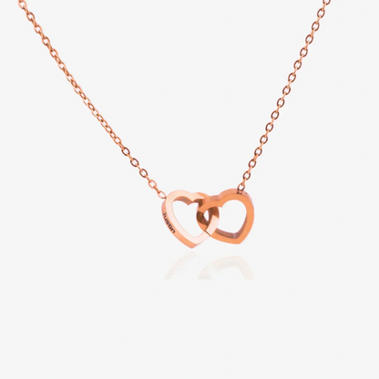 Eternal Rose Box with Engraved Necklace